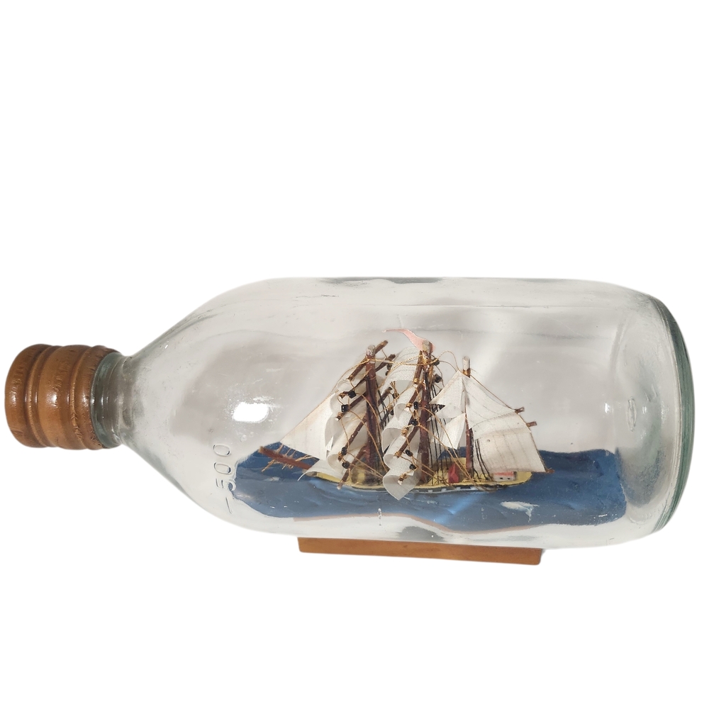 Ship in a Bottle Nautical Decor